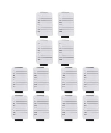 FRCOLOR 12 Pcs Acrylic Eyelash Board Eyelash Extension Holder Eyelash Tray Holder Eyelash Grafting Pallet Eyelash Plate Eyelash Holder Grafting Eyelash Tray Chashan White Portable 8x5.5cm White