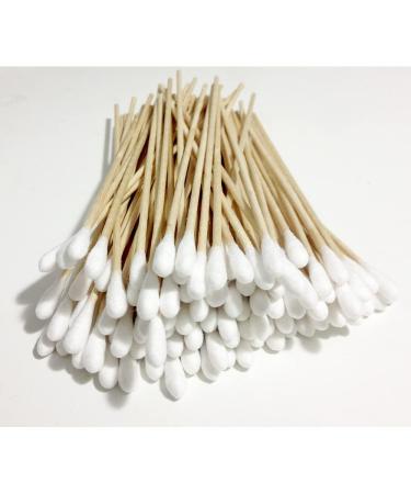 100 Pcs Extra Long Cotton Swab Applicators with Sturdy Wood Handles - Ideal for Crafts & Beauty - Buy Online on GoSupps.com