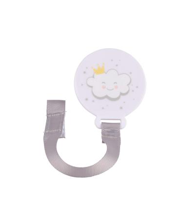 B b Douceur pacifier chain with clip 5 cm cloud Essen'Ciel