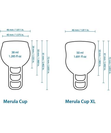 Merula Cup Midnight - Black Medical Silicone Menstrual Cup | One Size | Eco-Friendly & Comfortable - Buy Online on GoSupps.com