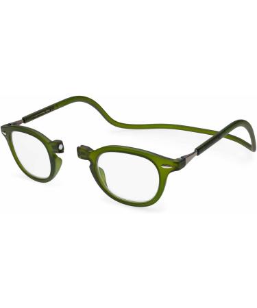 Contacta Lock Reading Glasses for Men & Women - Green +3.00 Diopters Magnetic Collar & Adjustable Sticks - Includes Glasses Holder - Buy Online on GoSupps.com