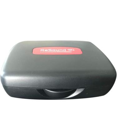 Portable Black Carrying Case for Hearing Aid Amplifiers - Compatible with All Brands - BTE, ITE, ITC, CIC, RIC, RITE - Travel Storage Solution - Buy Online on GoSupps.com