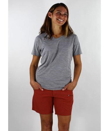 Club Ride Apparel Women's Eden Cycling Shorts with Level 2 Chamois - 7 Red Cayenne - Medium - Buy Online on GoSupps.com