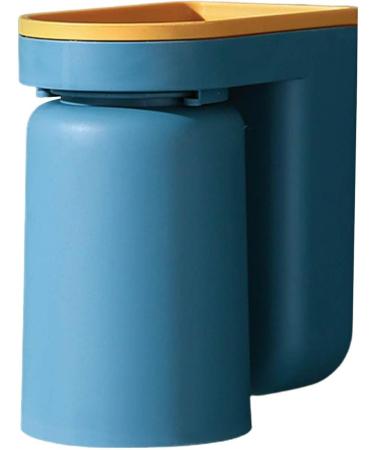 Ventdouce Wall-Mounted Toothbrush Holder - Self-Adhesive Bathroom Organizer with 2 Cups | Stamp-Free Travel-Friendly Blue Design - Buy Online on GoSupps.com