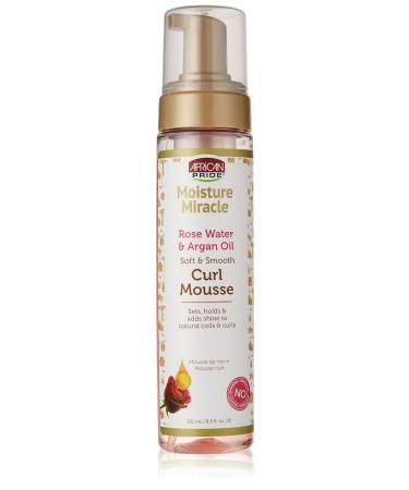 AFRICAN PRIDE Moisture Miracle Rose Water & Argan Oil Soft & Smooth Curl Mousse