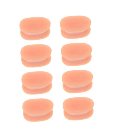 Healvian 8pcs Toe Separator Nursing Clip Board Toe Spreaders Hammer Toe Pedicure Tools for Feet Silicone Gel Nursing Toe Adjuster Divider Hallux Valgus Orthotics Yoga Brown Sebs