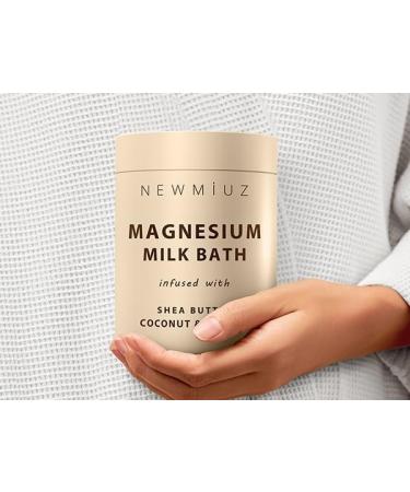 Luxury Creamy Magnesium Milk Bath Soak Powder - Moisturizing Coconut Vanilla & Shea Butter Spa Gift for Mother's Birthday & Christmas - Perfect Relaxation Stocking Stuffer for Women - Buy Online on GoSupps.com