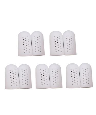Silicone Toe Cover With Holes Big Toe Protector Gel Toe Cap New Breathable Silicone Toe Cover with Holes - For Corns Calluses Blisters Ingrown Toenails & Friction Reduction Large