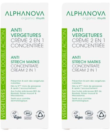 Alphanova Anti-Stretch Mark Cream 2 in 1-150 ml - Pack of 2 - Buy Online on GoSupps.com