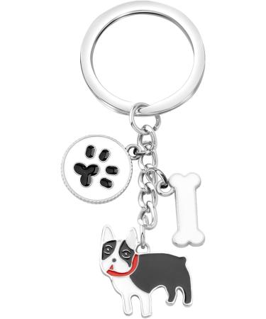 Ensianth Dog Keychain - Perfect Gifts for Dog Lovers | Puppy Paw Print Keyring for Dog Owners Mom & Dad | French Bulldog Keychain - Buy Online on GoSupps.com