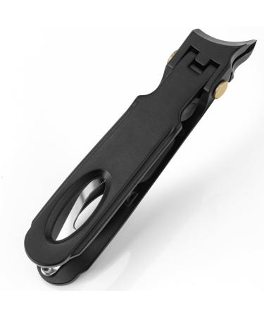 SERVE ONLY Nail Clippers Side Edge Angle Cuticle Clipper Medical Grade Stainless Steel Manicure Pedicure Trimmer with File Sharp and Durable Nail Cutter Nail Clipper Gift for Men and Women