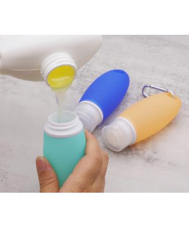 Timiuu 3oz Travel Bottles with Hook - TSA Approved, Leak Proof, BPA Free - Refillable Containers for Toiletries, Shampoo, Lotion - Travel Accessories - Buy Online on GoSupps.com
