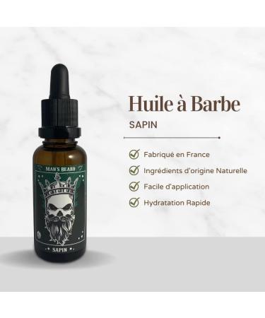 man's beard Beard Set Beard Oil 30 ml and Beard Balm 90 ml Scented Fir Beard and Mustache Ingredients of Natural Origin 100% Made in France - Buy Online on GoSupps.com