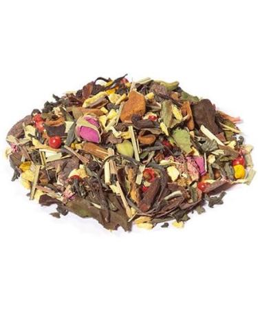  Th s & Traditions Spiced Wellness Green Tea | A Blend of Thousand Benefits | 100g Loose Leaf Bag | Certified Organic  - Buy Online on GoSupps.com