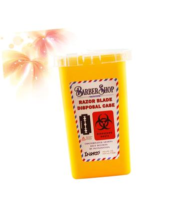 Solustre 3 StK Disposal Blade Container - Safe Sharp Razor Disposal & Travel Trash Storage - Yellow 15.4x9.5cm (Pack of 3) - Buy Online on GoSupps.com
