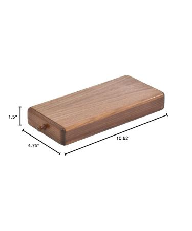 Wooden Pill Box Holder Organizer - Walnut 7 Days 2 Periods - International Shipping Available - Buy Online on GoSupps.com