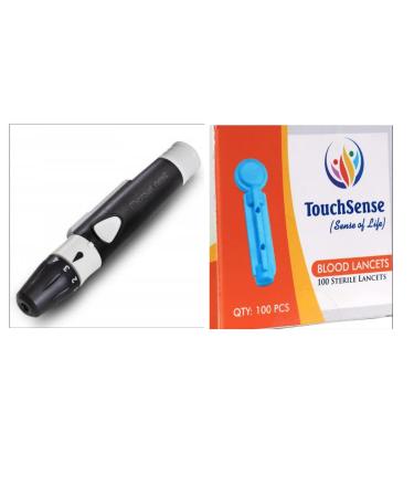 Touch Sense Microlet Next Lancing Device with 100 Touch Sense Lancets