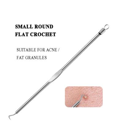 ROMANTIC BEAR 8pcs Acne Needle Set - Stainless Steel Comedo Extractor & Blemish Remover | Essential Skin Care Tool - Buy Online on GoSupps.com