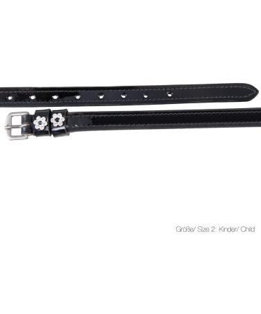 PFIFF 102919 Patent Leather Spur Straps with Rhinestones Black Size 1 (46 cm x 1.3 cm) for Women | International Shipping Available - Buy Online on GoSupps.com