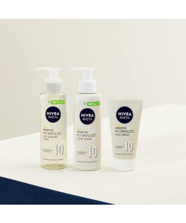 Nivea Men Sensitive Pro Menmalist Face and Beard Wash - Gentle Cleansing Formula with 10 Essential Ingredients - 200 ml - Buy Online on GoSupps.com