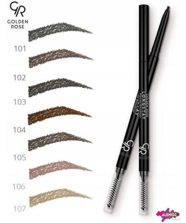 Longstay Precise Browliner Eyebrow Pencil - 105 Very Light Brown - Golden Rose - Eyebrows - 105 Very Light Brown 1 Unit - Buy Online on GoSupps.com