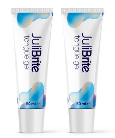 JuliBritrite tongue angel (50 ml) |Supportable against bad breath (halitosis) |White tongue |Fresh breath |Tongue scraper |Tongue scrubber |Tongue cleaner (two -pack)