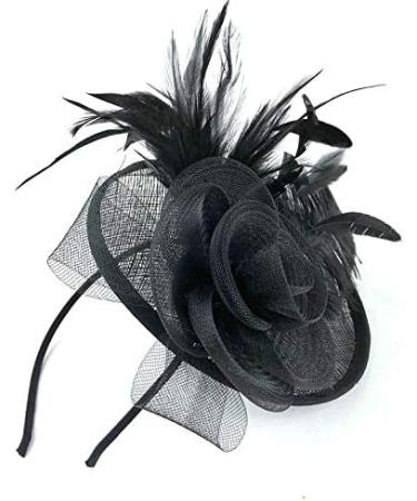 Large Black Headband Hat Fascinator Ladies Day Races Ascot - Buy Online on GoSupps.com