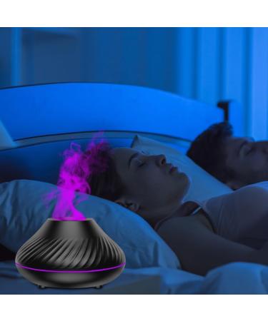 Buy Lomug 130ml Aroma Diffuser - LED Flame Effect Essential Oil Humidifier for Home & Yoga 7 Colors - Buy Online on GoSupps.com