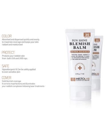 HISTOLAB Sun Shine Blemish Balm SPF 35/PA++ | UV Protection BB Cream 50g/1.7oz - Buy Online on GoSupps.com