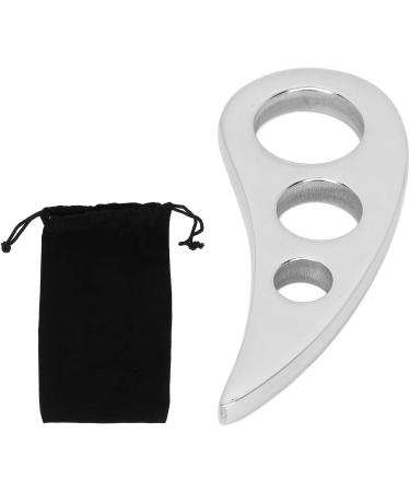 Massage Sling & Gua Sha Tool - Mirror Polish 7x3cm | Easy Grip & Storage Bag for Foot Leg & Back Relief - Buy Online on GoSupps.com