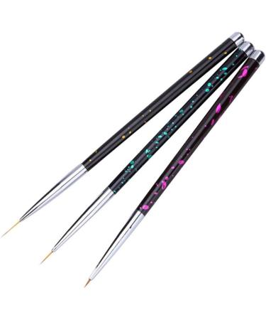 Ogquaton 3Pcs Fine Thin Nail Art Brush Set - UV Gel Liner & Polish Drawing Pens | New Release - Buy Online on GoSupps.com