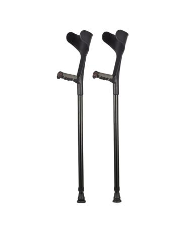 Forearm Crutches Adult Extendable Open Cuff Crutches Ergonomic Adjustable Walking Aids for Seniors Disabled Elderly with Heights 4'7" - 6'1" Lucky Star