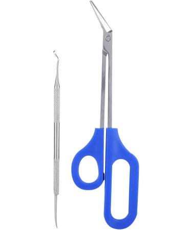 Pedicure Nail Tool Set Long Handle Toenail Scissors Nail File Stainless Steel Nail Care Accessory for Precision Cutting and Filing - Buy Online on GoSupps.com