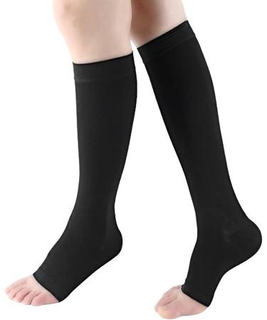 Buy Toe-Free Compression Stockings - Soft Comfortable Non-Slip & Highly Elastic for Travel - XL Size - Buy Online on GoSupps.com
