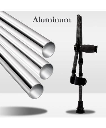 Adult Underarm Crutches Forearm Crutches with Built-in Shock Absorber Aluminum Canes X2pcs Open Cuffs for Adults Disabled Independence - Buy Online on GoSupps.com