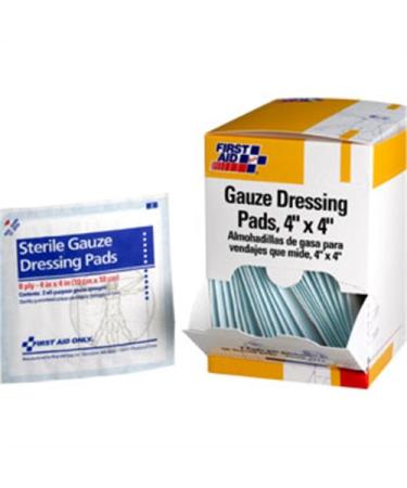 Gauze Pad Sterile White 4 in.W PK50