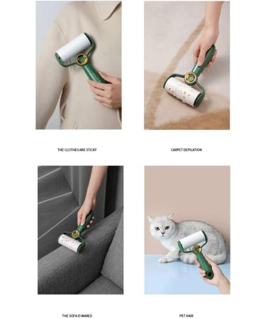 Buy Extra Sticky Lint Roller for Pet Hair - 180 Sheets 1 Handle + 3 Refills - Effective Fur Removal Tool for Clothes - White - Buy Online on GoSupps.com