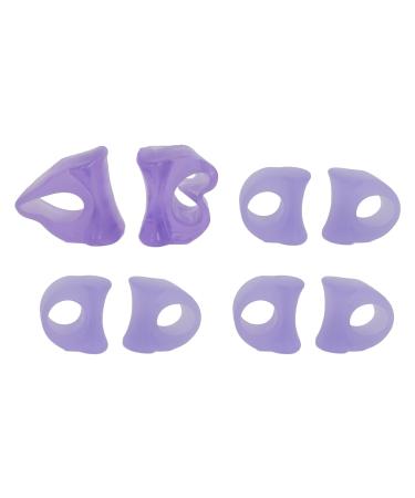 Silicone Gel Toe Separators - 4 Pairs for Bunions & Overlapping Toes - Purple - Buy Online on GoSupps.com
