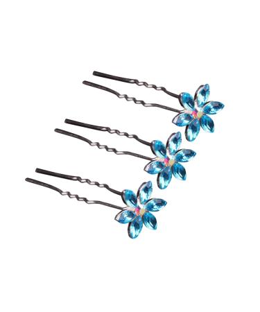 OSALADI 10pcs Wedding Hair Clip Hair Styling Barrettes Woman Hair Pin Hairpin Head Clip Blue Miss Fashion