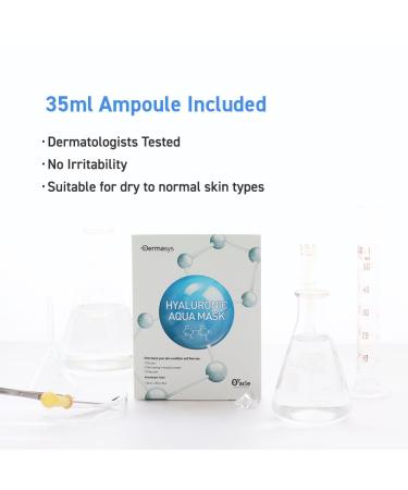 Buy DR.ORACLE Dermasys Hyaluronic Aqua Mask - 5 Pack Moisturizing with HA & Aloe Vera for Intense Hydration | International Shipping Available - Buy Online on GoSupps.com