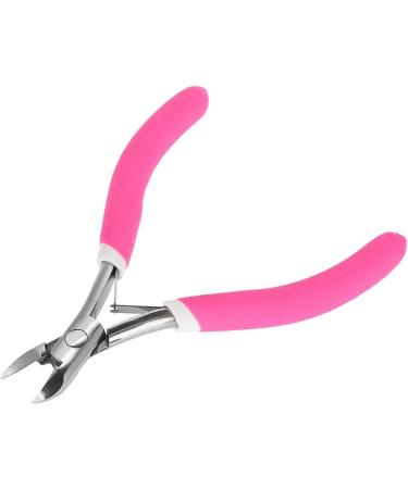 Stainless Steel Nail Art Cuticle Nipper Dead Skin Remover Clipper - Rose Red - Buy Online on GoSupps.com
