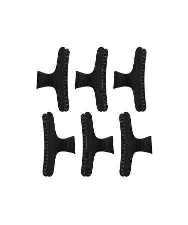 Kitsch Butterfly Hair Clips for Women - Hair Styling & Sectioning Accessories - 6pcs Black Hair Claw Clips for Thick and Thin Hair - Ideal for Girls & Teens - Buy Online on GoSupps.com