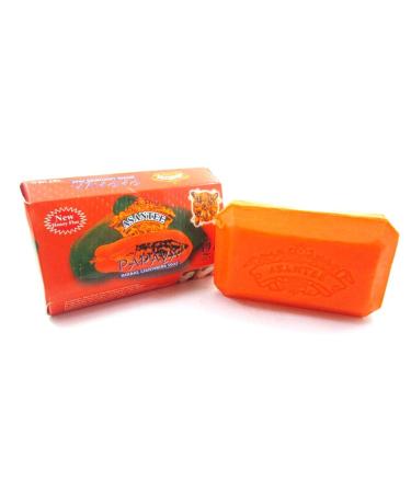 Papaya & honey Thai Herbal Skin Whitening Soap 125g x3 pcs