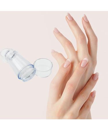 2 PCS Nail Stamp Double Sided Nail Art Jelly Stamper French Manicure Kit Silicone Nail Stamper French Tip with Scraper for Nails Manicure Tools - Buy Online on GoSupps.com