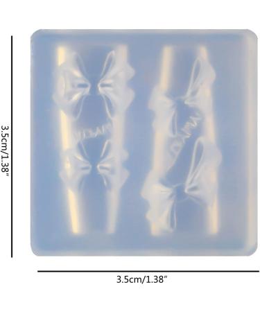 3D Nail Art Silicone Mold Angel Wings/Ribbon Bow-Designs Nail Art Decorations Carving Mold DIY Nail Art Template Resin Jewelry Molds Silicone Necklace Earrings Pendant - Buy Online on GoSupps.com