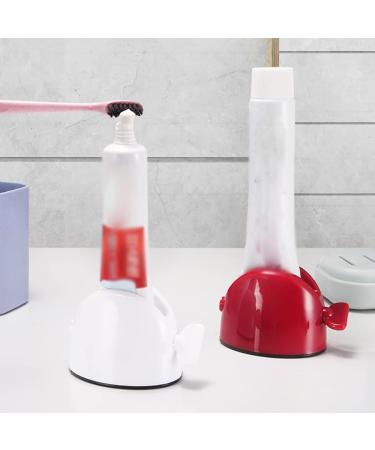 Tube Toothpaste Squeezer Rolling Tube Toothpaste Squeezer Toothpaste Seat Holder Stand Rotate Toothpaste Dispenser For Bathroom Eco-Friendly Manual Toothpaste Squeezer Saves Toothpaste Creams & More Red(4pcs) - Buy Online on GoSupps.com