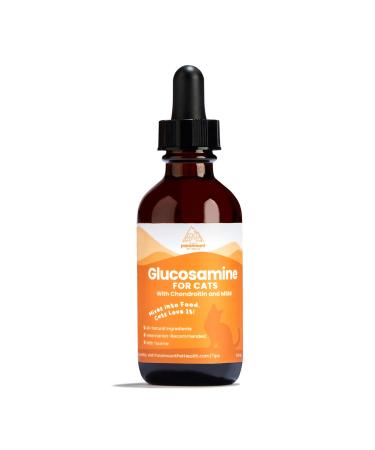 Paramount Pet Health 100% Natural Glucosamine for Cats - Msm Arthritis Pain Relief for Cats - Cat Hip and Joint Supplement Liquid - 260mg Glucosamine Chondroitin for Cats - Buy Online on GoSupps.com