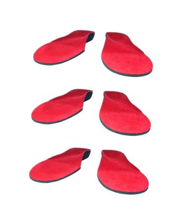 Mobestech 3 Pairs Insole Arch Pad Shoe Inserts Orthotics Inserts for Arch Support Shoe Mat Shoes Pad for Flatfoot Shoe Pads Men and Women Sports Shoes