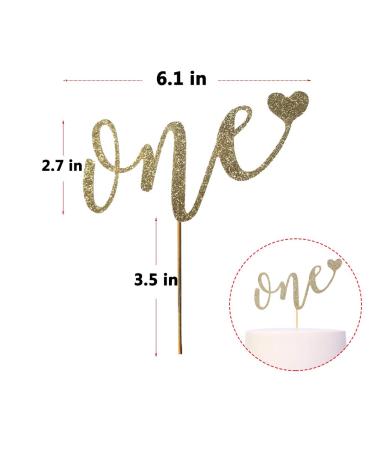 Cake Topper For 1st Birthday - Smash Cake Topper  Birthday Cake For Photo Booth Props  Glitter Cake Decorating Supplies  First Anniversary ONE' Birthday Cake Bunting Flag (1st Birthday Cake Topper) - Buy Online on GoSupps.com