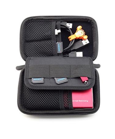 Diabetes Organizers Case Insulin Pens Glucose Meter Bag Testing Strips Kit Travel Headphone Power bank Carrying Pack for Men Women (Black)